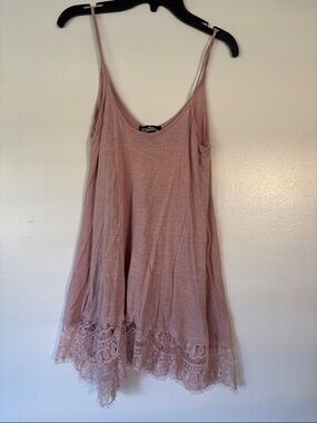 Freshman Dusty Rose Scoop Neck Top